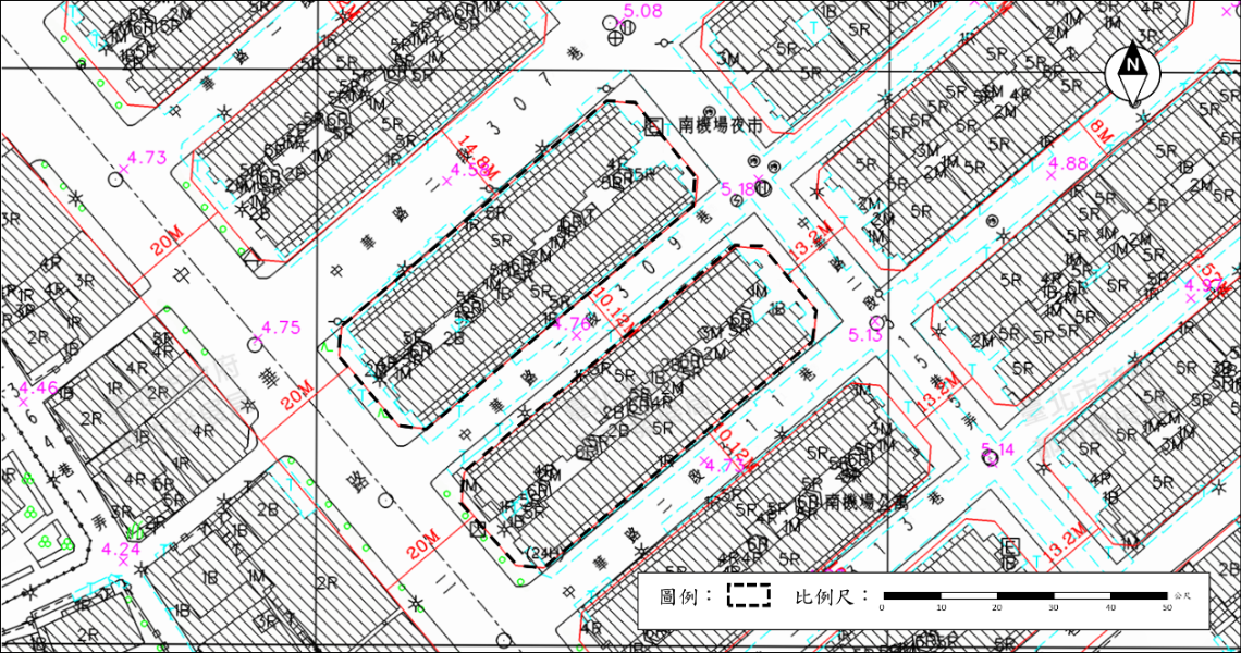 臺北市中正區永昌段四小段640地號等2筆土地更新地區(南機場整宅一期單元四)