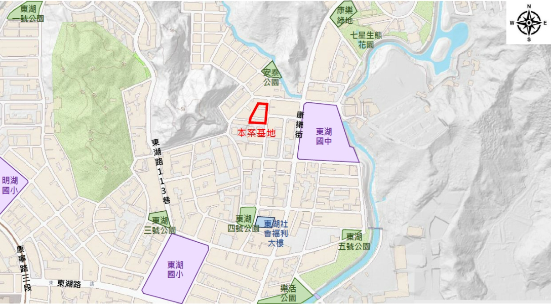 康樂街136巷基地位置示意圖