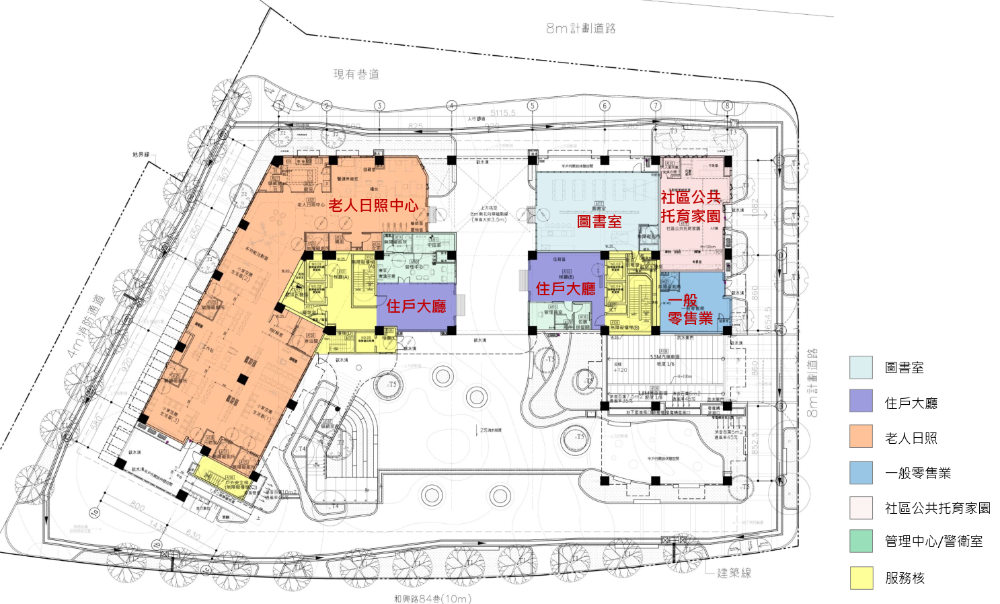 和興水案社會住宅1樓平面圖